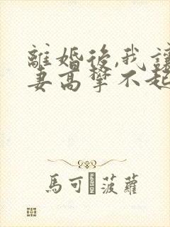 离婚后,我让前妻高攀不起原著作者