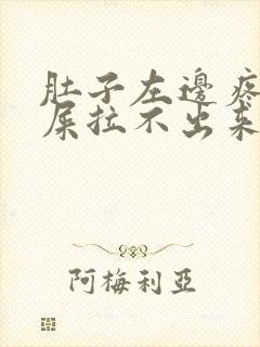 肚子左边疼想拉屎拉不出来怎么回事