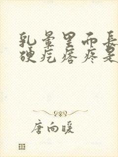 乳晕里面长一个硬疙瘩疼是怎么回事