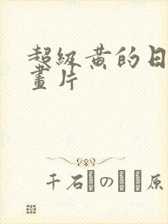 超级黄的日本动画片