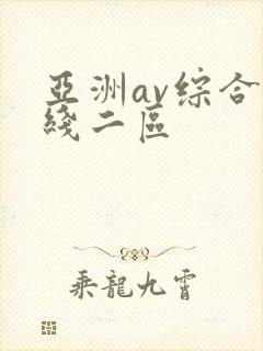亚洲av综合在线二区
