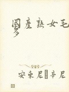 国产熟女毛多水多