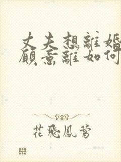 丈夫想离婚我不愿意离如何对付