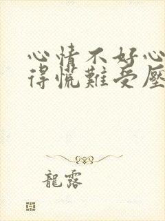 心情不好心里堵得慌难受压抑是什么病封面