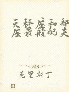 天秤座和哪个星座最般配夫妻