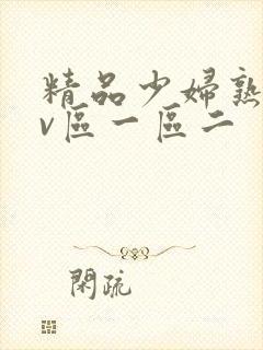 精品少妇熟女av区一区二