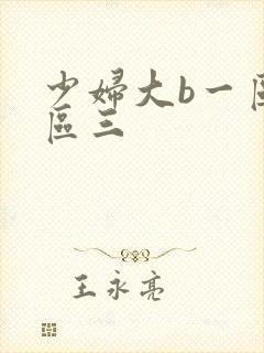 少妇大b一区二区三