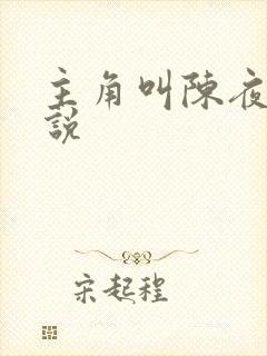 主角叫陈夜的小说