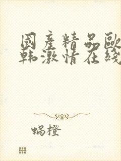 国产精品欧美日韩激情在线