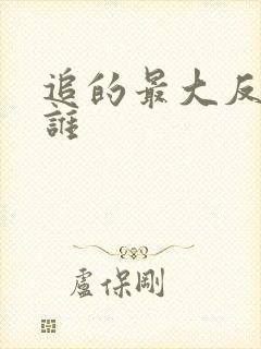 追的最大反派是谁