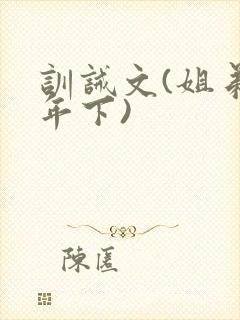 训诫文(姐弟,年下)