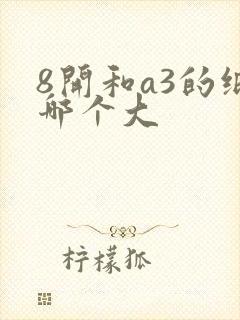 8开和a3的纸哪个大