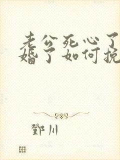 老公死心了要离婚了如何挽留封面