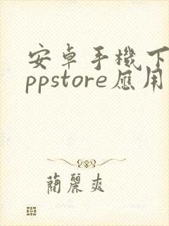 安卓手机下载appstore应用