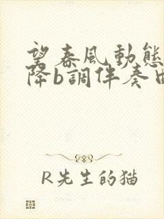 望春风动态曲谱降b调伴奏曲封面