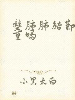 双肺肺结节影严重吗