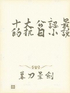 十大公认最好看的抗日小说封面