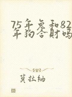 75年兔和82年狗合财吗