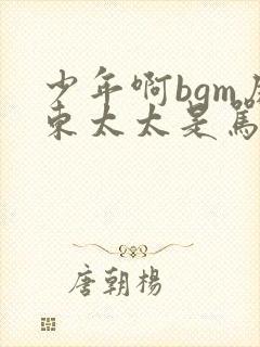 少年啊bgm房东太太是骂人的吗