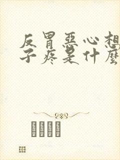 反胃恶心想吐肚子疼是什么原因