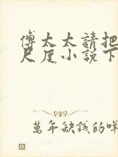 傅太太请把握好尺度小说下载txt