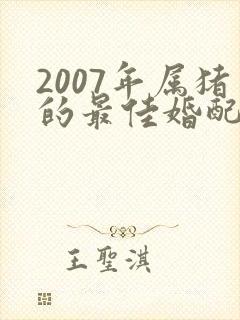 2007年属猪的最佳婚配属相