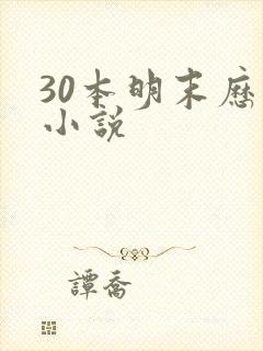 30本明末历史小说