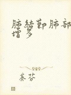 肺结节肺部纹理增多