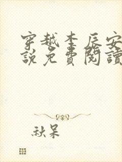 穿越李辰安的小说免费阅读全文