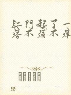 肛门起了一个疙瘩不痛不痒