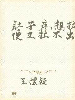 肚子疼,想拉大便又拉不出来是什么原因