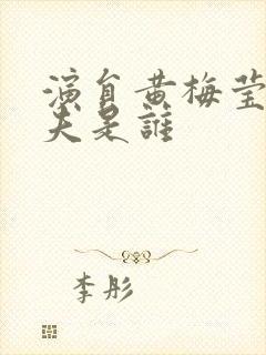 演员黄梅莹的丈夫是谁