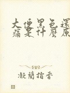 大便黑色还肚子痛是什么原因封面