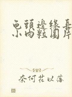 龟头边缘长一圈小肉粒图片