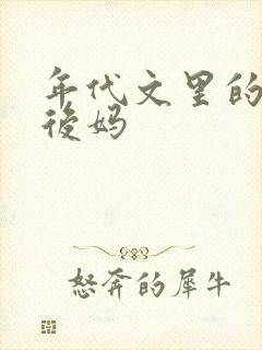 年代文里的恶毒后妈封面