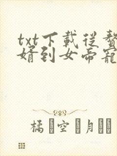 txt下载从赘婿到女帝宠臣