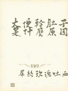 大便干肚子胀气是什么原因封面