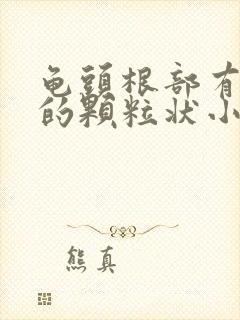 龟头根部有白色的颗粒状小颗粒是什么原因