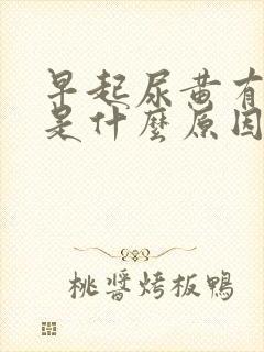 早起尿黄有异味是什么原因