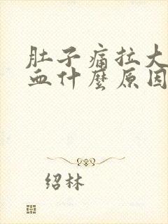 肚子痛拉大便出血什么原因