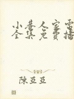 小巷人家电视剧全集免费播放