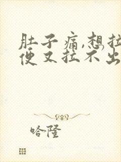 肚子痛,想拉大便又拉不出来是什么原因