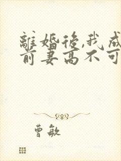 离婚后,我成了前妻高不可攀的神