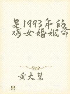 是1993年的鸡女婚姻命运如何