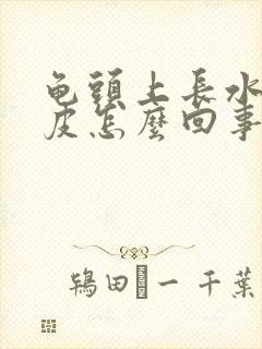 龟头上长水泡脱皮怎么回事