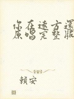 你在远方还好吗原唱完整版