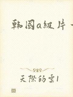 韩国a级片一区