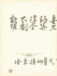 欺不得的妻子电视剧全集免费观看