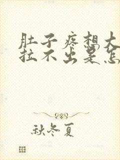 肚子疼想大便却拉不出是怎么回事