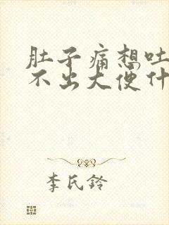 肚子痛想吐又拉不出大便什么原因